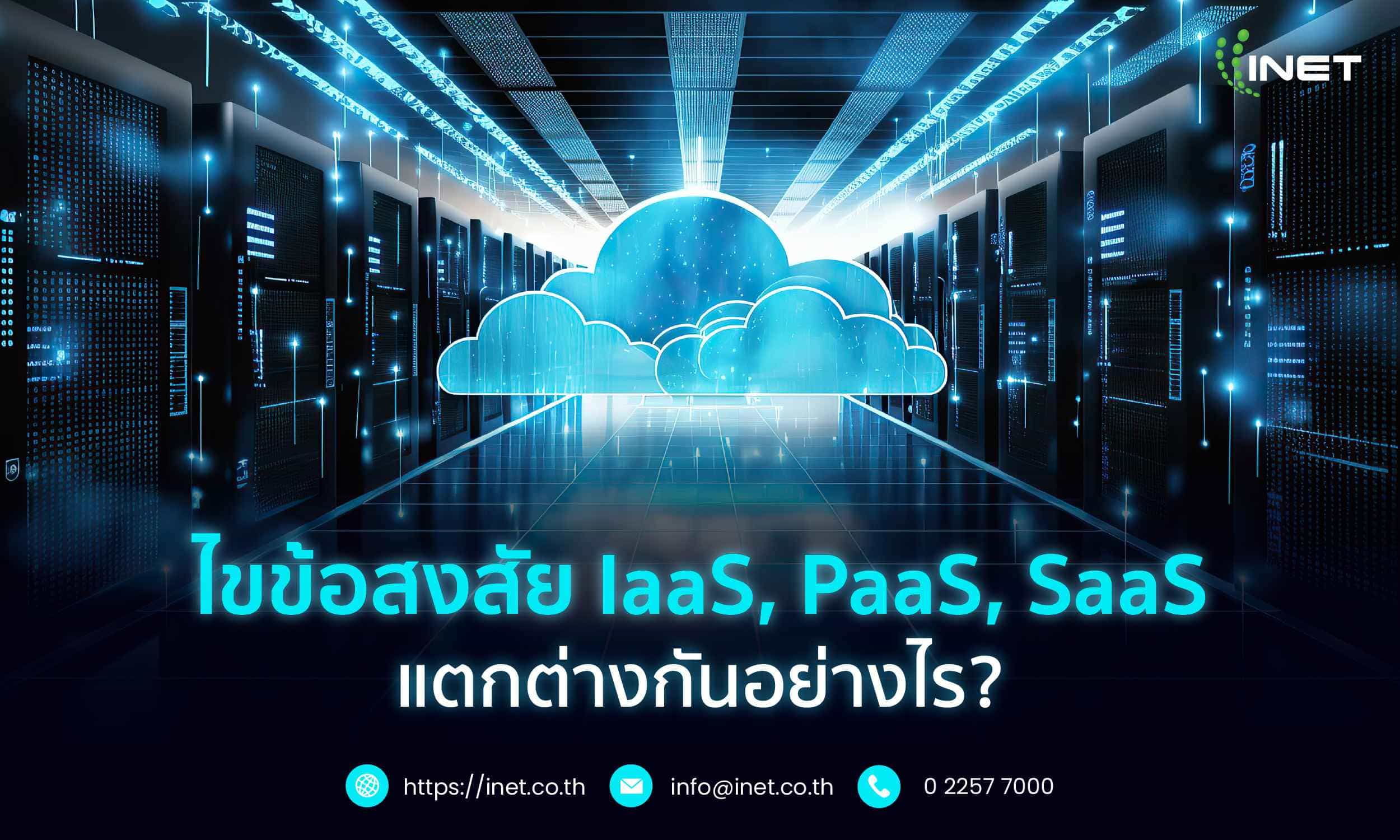 ไขข้อสงสัย IaaS, PaaS, SaaS แตกต่างกันอย่างไร?